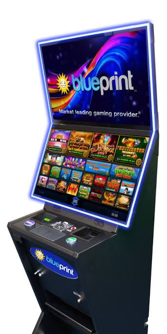 Blueprint gaming machine cabinet